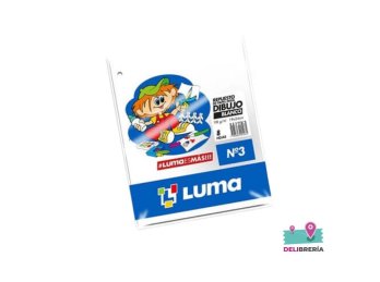 REPUESTO DIBUJO LUMA BLANCO N3
