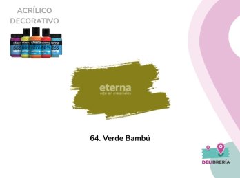 ACRILICO DECORATIVO ETERNA 50 ML 064-VERDE BAMBU