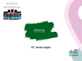 ACRILICO DECORATIVO ETERNA 50 ML 067-VERDE INGLES
