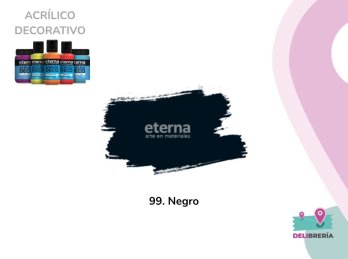 ACRILICO DECORATIVO ETERNA 50 ML 099-NEGRO