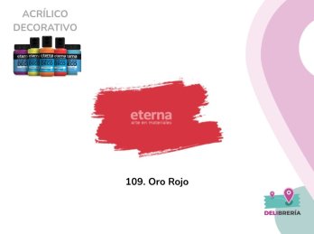 ACRILICO DECORATIVO ETERNA 50 ML 109-ORO ROJO