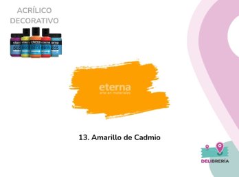 ACRILICO DECORATIVO ETERNA 250 ML 13-AMARILLO DE CADMIO