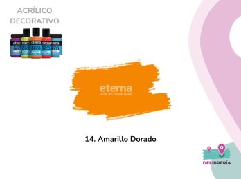 ACRILICO DECORATIVO ETERNA 250 ML 14-AMARILLO DORADO