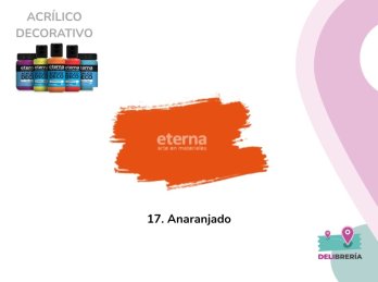 ACRILICO DECORATIVO ETERNA 250 ML 17-ANARANJADO