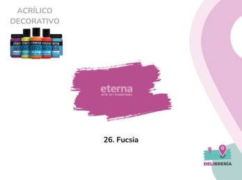 ACRILICO DECORATIVO ETERNA 250 ML 26-FUCSIA
