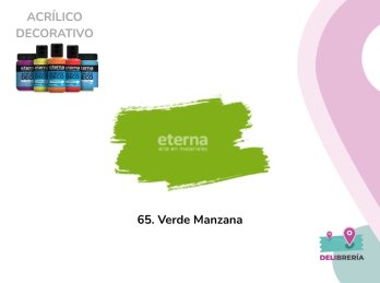ACRILICO DECORATIVO ETERNA 250 ML 65- VERDE MANZANA