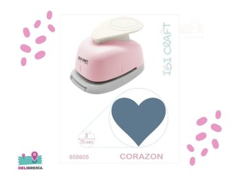 PERFORADORA ARTISTICA 75MM 3P. CORAZON IBICRAFT