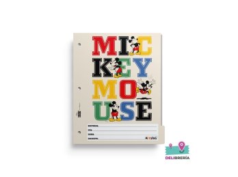 SEPARADOR MATERIA MOOVING CARTA MICKEY AND FRIENDS