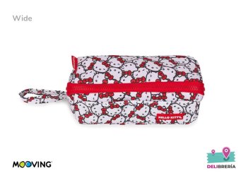 CARTUCHERA WIDE MOOVING HELLO KITTY