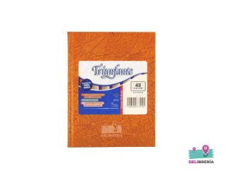 CUADERNO TRIUNFANTE 16X21 X 50 HJS NARANJA