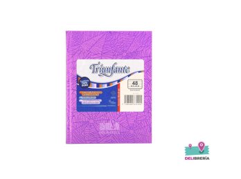 CUADERNO TRIUNFANTE 16X21 X 50 HJS LILA