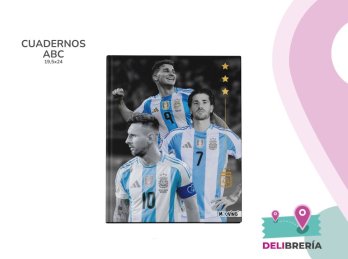 CUADERNO 19,5 X 24 MOOVING TAPA DURA 48 HS AFA