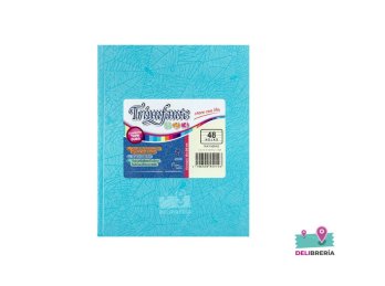 CUADERNO TRIUNFANTE 123 19X24 T/D X 50 HJS RAYADO CELESTE